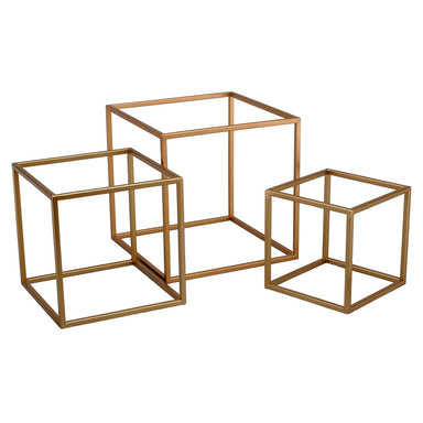 Gold Metal Cube Frame - Small