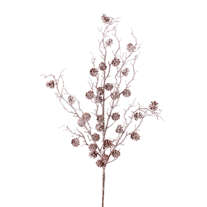 38 in Snow Twig Cone Branch - Natural