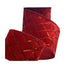 4 in Velvet Red Sequin Harlequin Ribbon - Red