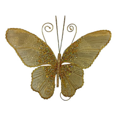 10 in Butterfly Clip - Gold/Silver