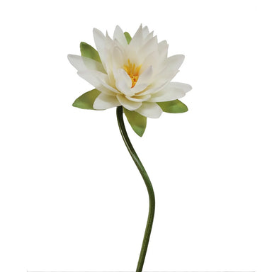 29" Natural Touch Water Lily - White