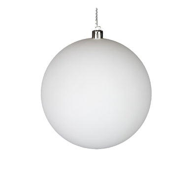 Plastic Ball Ornament - Matte White