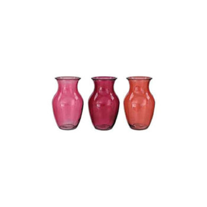 8" Rose Vase,  Shades of Berry