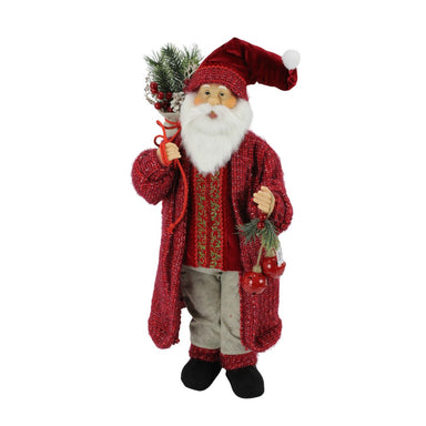 28 in Santa w/Bell - Red/Multicolor
