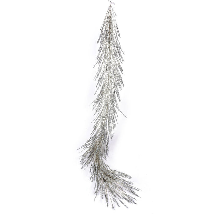 Iced Long Needle Garland - Platinum