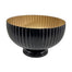 8 in Windsor Bowl - Black & Gold