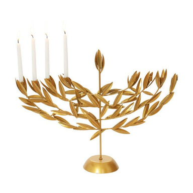 17.75" Uriah Menorah - Gold