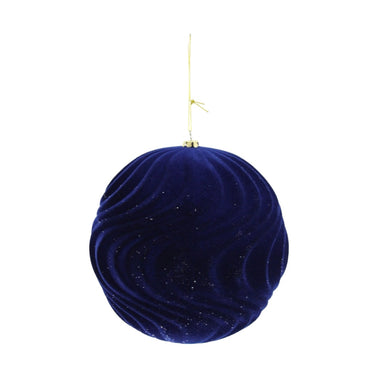 6 in Ball Ornament - Navy Blue