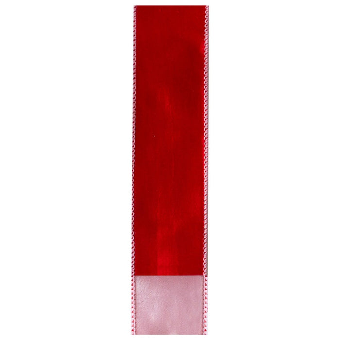 #40 Wired Talise Ribbon - Red/Pink