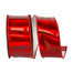 2 1/2 in Jelly Vinyl Reflection Deluxe Wired Edge Ribbon - Red