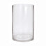 5"D x 8"H Clear Round Glass Vase