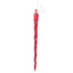 11.5 in Acrylic Pearl Drop Ornament - Red/Silver
