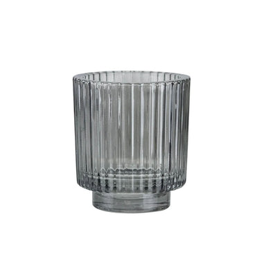 4 in Tea Light Candleholder - Smoke