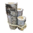 Set of 3 Log Candle Holders