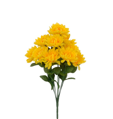 18" Mum Bush - Yellow