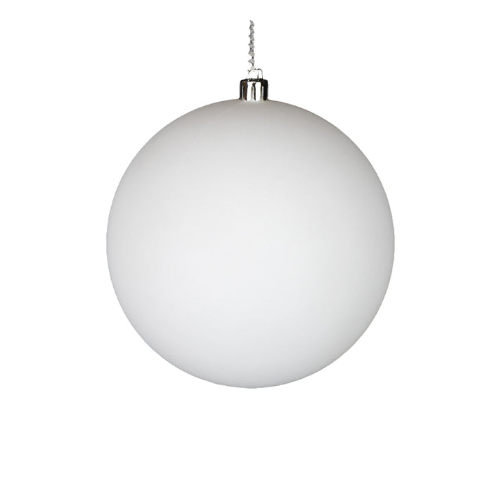 Plastic Ball Ornament - Matte White