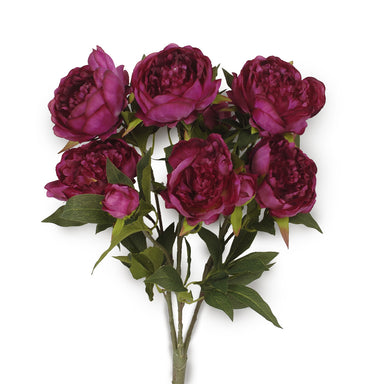 22" Polyester Peony Bush