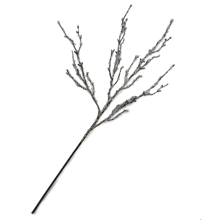 25" Iced Twig Spray