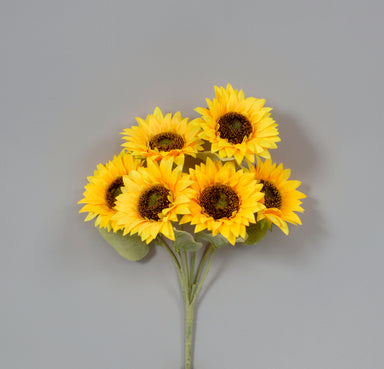 Sunflower Bush w/Leaves - Yellow