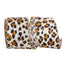 2 1/2 in Cheetah Sparkle Linen Wired Edge Ribbon - Multicolor