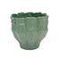 12 in Stria Cone Planter - Green