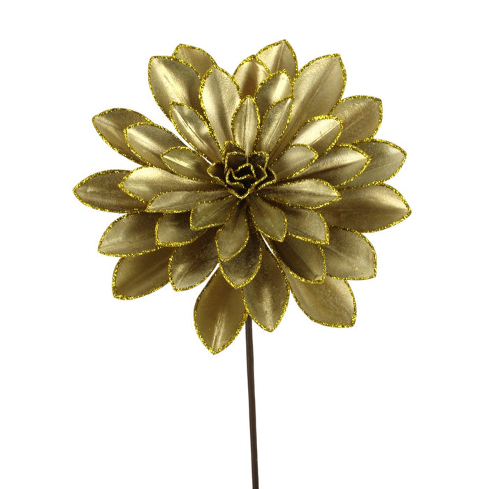 15 in Giant Glitter Echeveria Pick - Gold