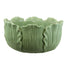 9 in Leaf Ceramic Bowl - Green