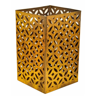 6" Gold Square Lantern