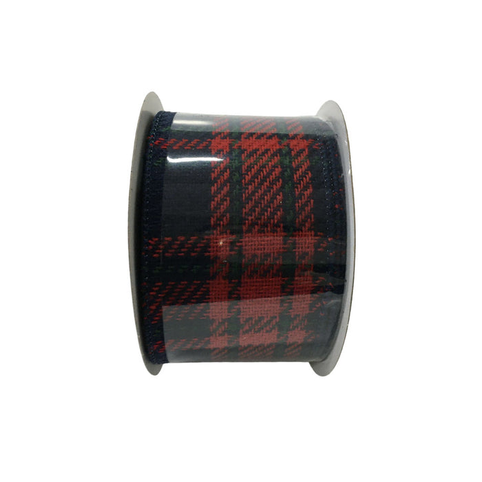 2.5 in Plaid Ribbon - Red/Multicolor