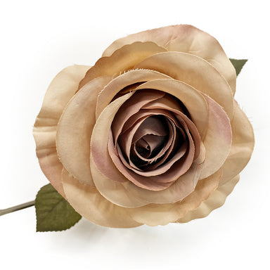 27" Polyester Cup Rose - Almond