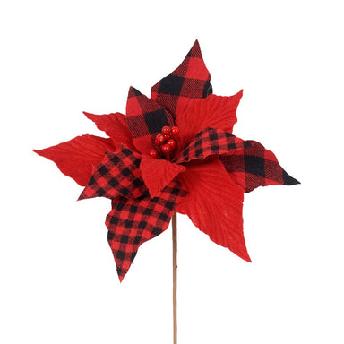 Plaid Poinsettia