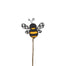 15 in Felt/Fabric/Wood Bee Spray - Black/Yellow/White