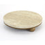 Marble Wooden Tray Round - Natural