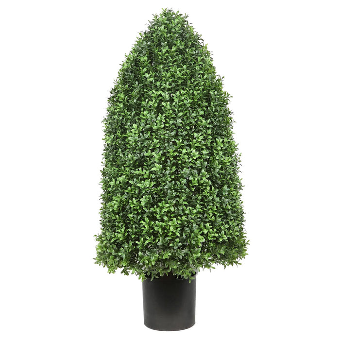 33" Rounded Boxwood Cone - Green