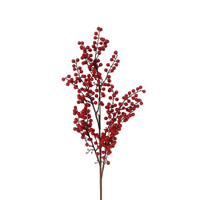 33 in Styro Berry Spray - Red