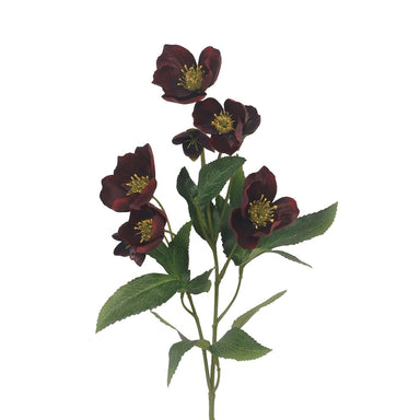 22 in Polyester Helleborus Spray