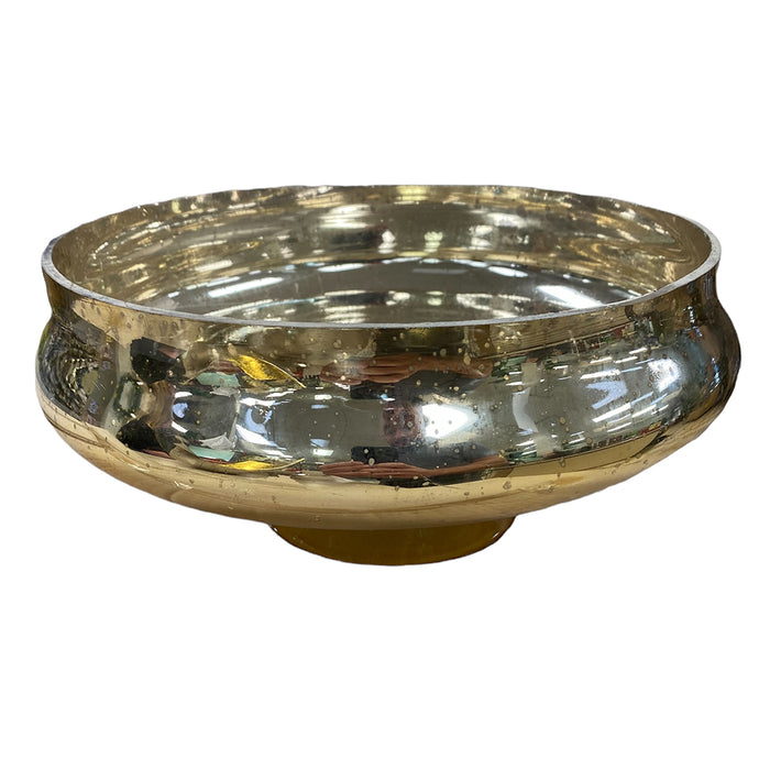 Gold Mercury Glass Lotus Bowl