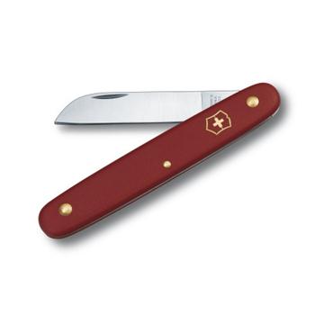 Straight 4" Blade, Red Handle