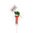 23 1/2 in Polyester Elf Pick w/Sign - Green/White/Red