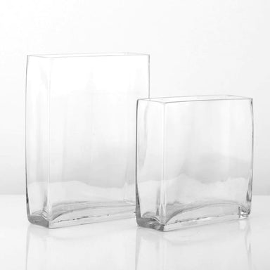 Rectangle Glass Vase Clear