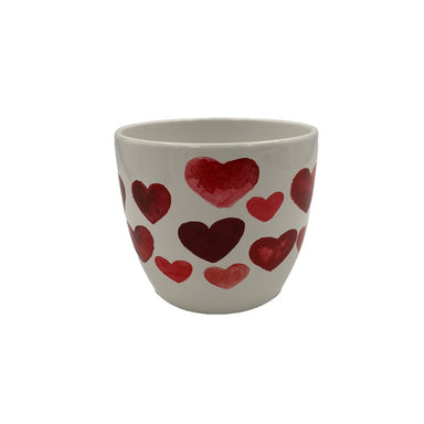 4.5" Red Heart Pot