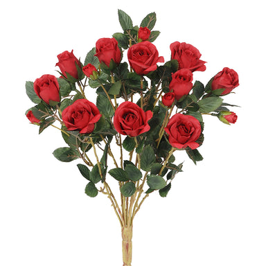 16" Rose Bud Bush w/11 Stems