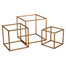 Gold Metal Cube Frame - Large