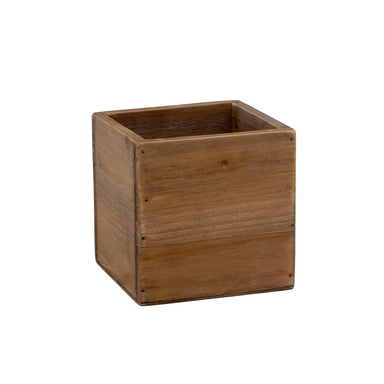 Stained Wood Box w/Hard PVC Liner