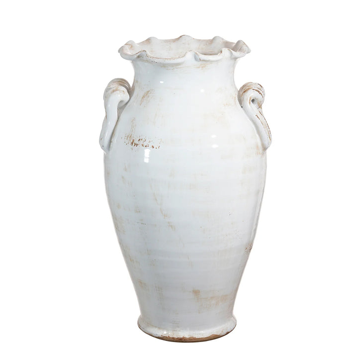 19" Rutherford Urn - Antique White