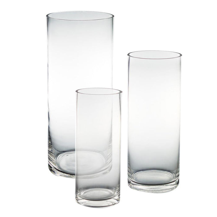 Round Heavy Glass Cylinder