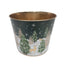 6.5 in Deer Forest Pot - Green/Gold