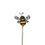 15 in Felt/Fabric/Wood Bee Spray - Black/Yellow/White