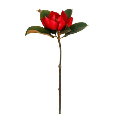 24" Small Magnolia Stem - Red