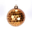 4.5" Dimple Ball Ornament - Gold/Umber